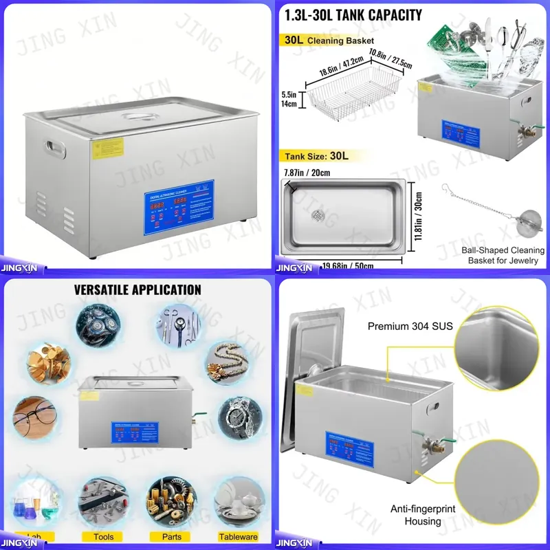 Ultrasonic Cleaner 30L Industrial - Maszyna do czyszczenia ultradźwiękowego na zamówienie,
