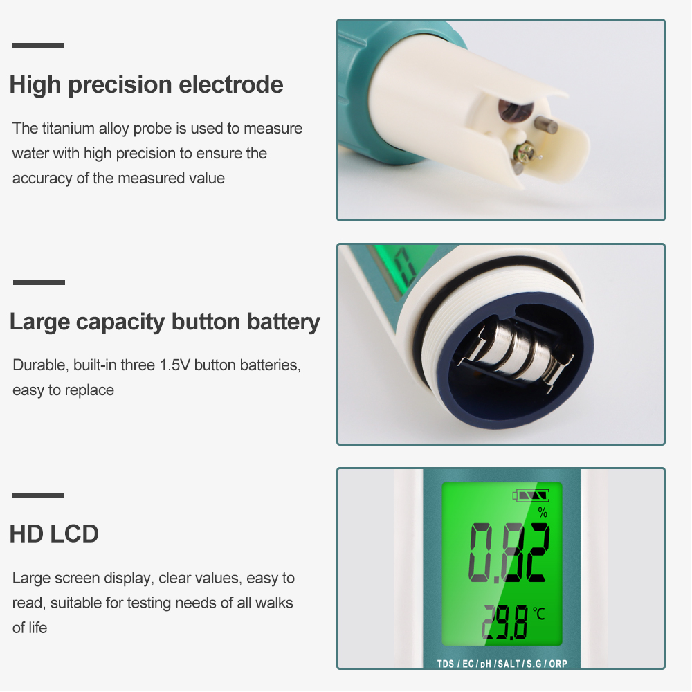 7 w 1 PH TDS EC ORP Miernik za – Ph Meter Digital Water Tester recenzja i cena