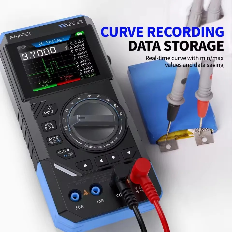 Multimetr cyfrowy 3-w-1 DST210 – Fnirsi Digital Oscilloscope Handheld recenzja i cena